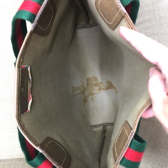 Gucci authentic brown monogram coated canvas tote bag - Picture 12 of 16